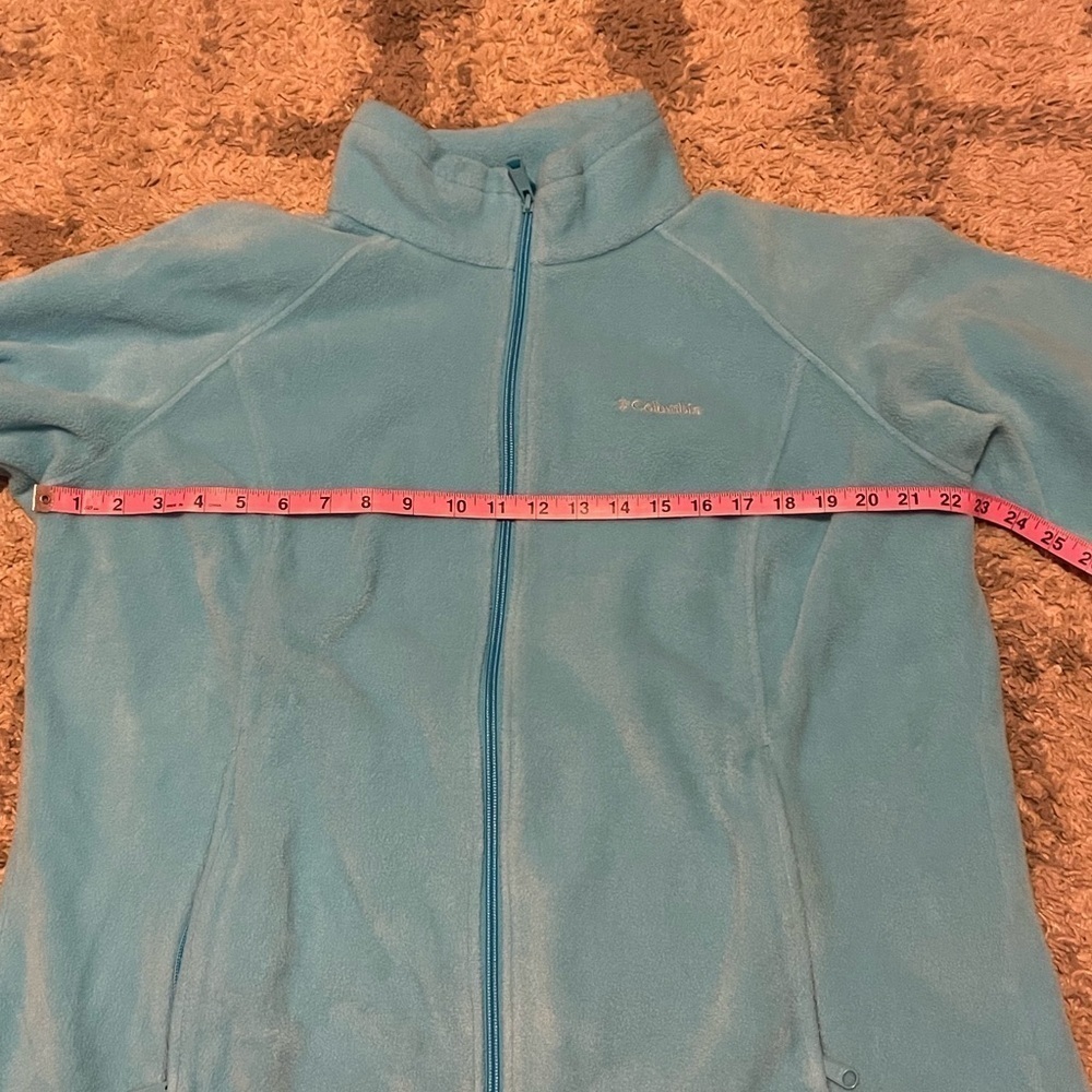 Columbia Women’s Blue Fleece Zip Up 1X - Picture 6 of 6